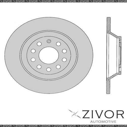 2x PROTEX Rotors - Rear For AUDI A6 C6 4D Wagon AWD 2005 - 2011 #DR12625