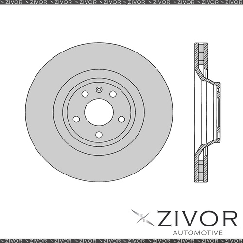 2x PROTEX Rotors - Front For AUDI A6 C7 4D Sdn FWD 2011 - 2015 #DR12626