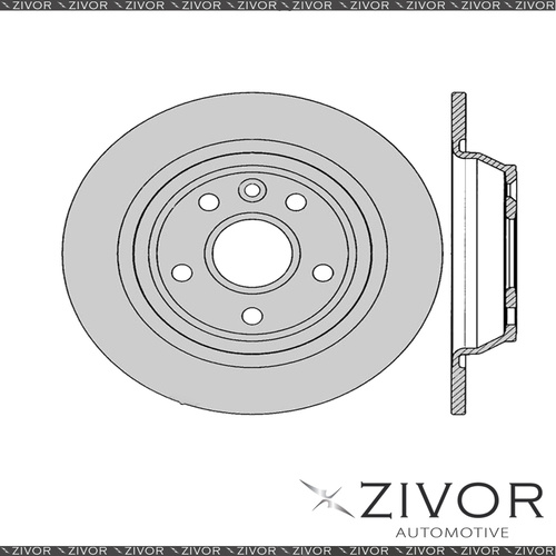 2x PROTEX Rotors - Rear For FORD KUGA TE 4D SUV AWD 2012 - 2013 #DR12636