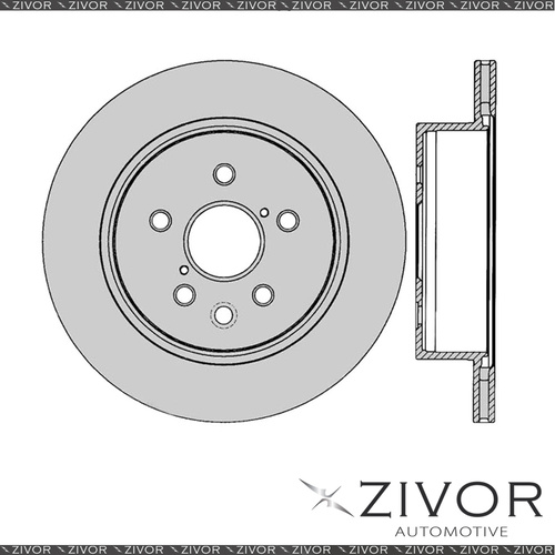 2x PROTEX Rotors - Rear For LEXUS IS350 GSE21R 4D Sdn RWD 2010 - 2013 #DR12637