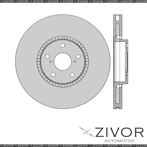 2x PROTEX Rotors - Front For LEXUS GS430 UZS190R 4D Sdn RWD 2005 - 2008 #DR12639