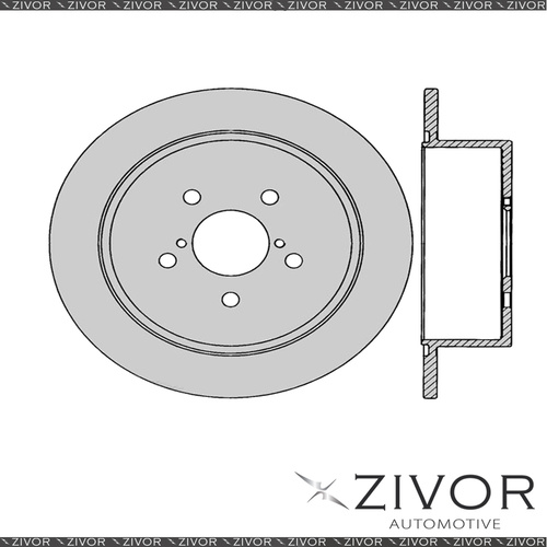 2x PROTEX Rotors - Rear For SUBARU LIBERTY BP 4D Wgn 4WD 2003 - 2009 #DR12641