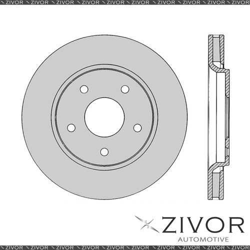 2x PROTEX Rotors - Front For DODGE JOURNEY JC 4D SUV FWD 2008 - 2016 #DR12642