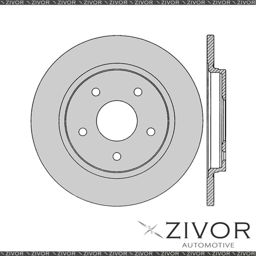 2x PROTEX Rotors-Rear For CHRYSLER GRAND VOYAGER RT 4D Wgn FWD 2008-2011 DR12643