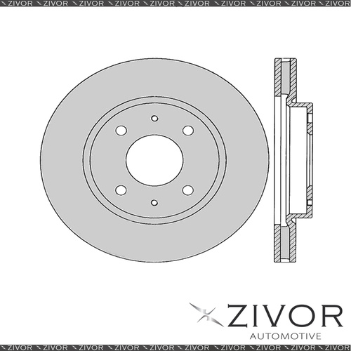 2x PROTEX Rotors - Front For MITSUBISHI LANCER CH 4D Sdn FWD 2005 - 2007 DR12648