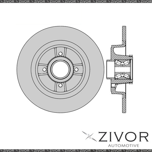 2x PROTEX Rotors - Rear For RENAULT SCENIC JA 4D Wgn FWD 2000 - 2005 #DR12675