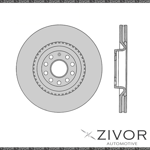 2x PROTEX Rotors - Front For AUDI S3 8P 4D H/B AWD 2008 - 2013 #DR12678