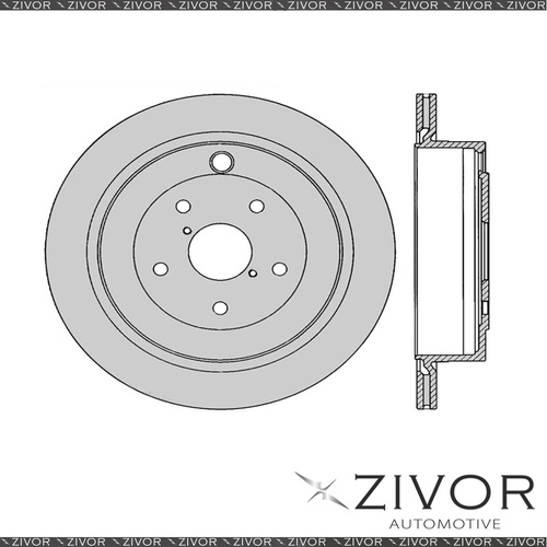 2x PROTEX Rotors - Rear For SUBARU TRIBECA . 4D SUV AWD 2006 - 2014 #DR12719