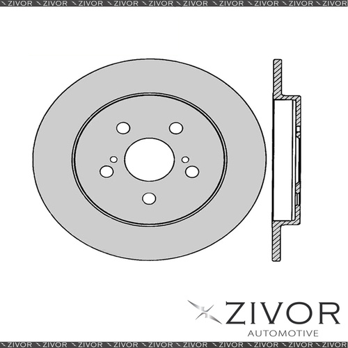 2x PROTEX Rotors - Rear For TOYOTA PRIUS ZVW30R 4D H/B FWD 2009 - 2016 #DR12724