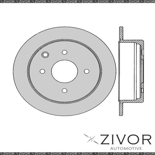 2x PROTEX Rotors - Rear For NISSAN SKYLINE R32 4D Sedan RWD 1989 - 1993 #DR12731