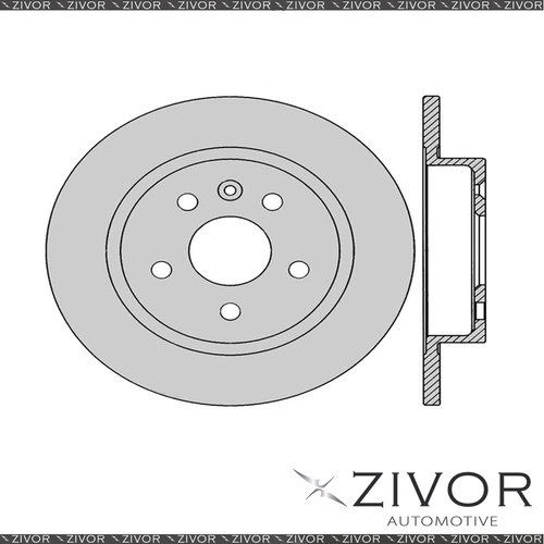 2x PROTEX Rotors - Rear For HOLDEN CRUZE JH 4D Hatchback FWD 2011 - 2016 DR12738
