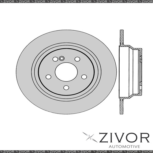 2x PROTEX Rotors-Rear For MERCEDES BENZ E280 CDI W211 4D 2005-2009 #DR12769
