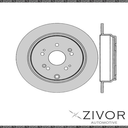 2x PROTEX Rotors - Rear For HONDA ODYSSEY RB 4D Wgn FWD 2004 - 2014 #DR12774