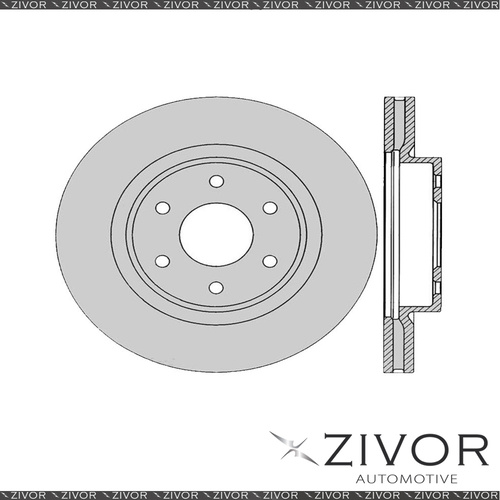 2x PROTEX Rotors - Front For NISSAN NAVARA D40 2D C/C 4WD 2008 - 2015 #DR12781