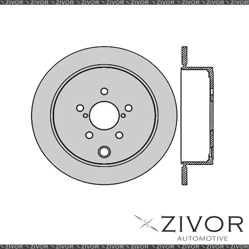 2x PROTEX Rotors - Rear For SUBARU FORESTER SH 4D Wgn AWD 2008 - 2013 #DR12810