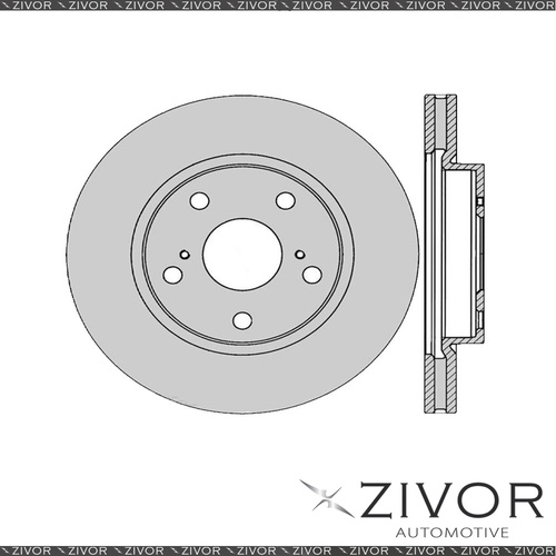 2x PROTEX Rotors - Front For TOYOTA RUKUS AZE151R 4D Wgn FWD 2010 - 2016 DR12817