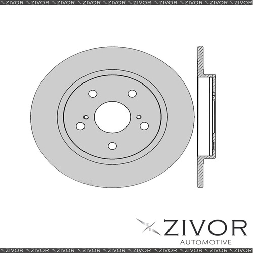 2x PROTEX Rotors - Rear For TOYOTA RUKUS AZE151R 4D Wgn FWD 2010 - 2016 #DR12818