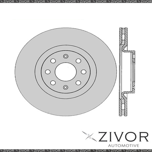 2x PROTEX Rotors - Front For FIAT RITMO . 4D Hatchback FWD 2008 - 2008 #DR12824