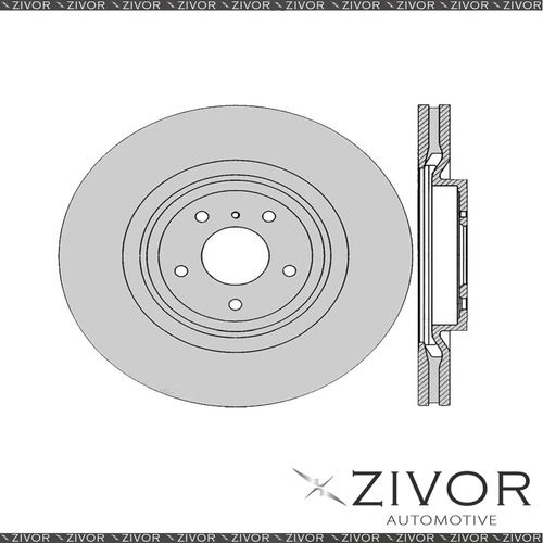 2x PROTEX Rotors - Front For NISSAN 370Z Z34 2D Cpe RWD 2009 - 2016 #DR12826