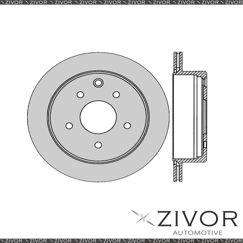 2x PROTEX Rotors - Rear For NISSAN SKYLINE R32 4D Sdn RWD 1989 - 1993 #DR12834