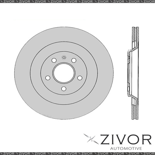 2x PROTEX Rotors - Rear For AUDI S4 B8 4D Sdn AWD 2009 - 2012 #DR12837