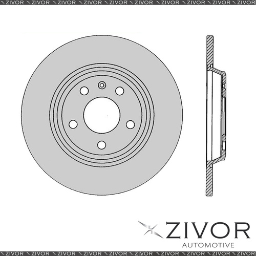 2x PROTEX Rotors - Rear For AUDI A4 B8 4D Wgn AWD 2009 - 2013 #DR12841