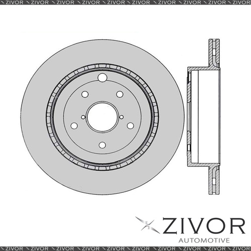 2x PROTEX Rotors - Rear For SUBARU IMPREZA G3 4D Sdn AWD 2010 - 2014 #DR12852