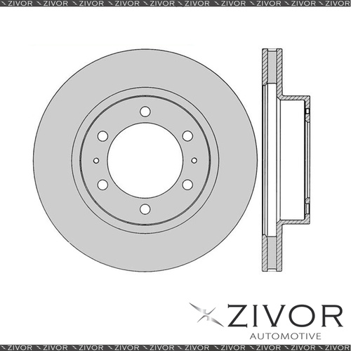 2x PROTEX Rotors - Front For TOYOTA HILUX KUN26R 4D Ute 4WD 2005 - 2016 #DR12863