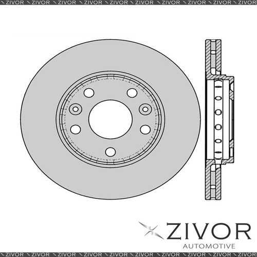 2x PROTEX Rotors - Front For NISSAN JUKE F15 4D SUV AWD 2013 - 2016 #DR12872
