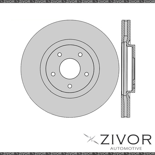 2x PROTEX Rotors - Front For RENAULT KOLEOS H45 4D SUV FWD 2008 - 2016 #DR12877