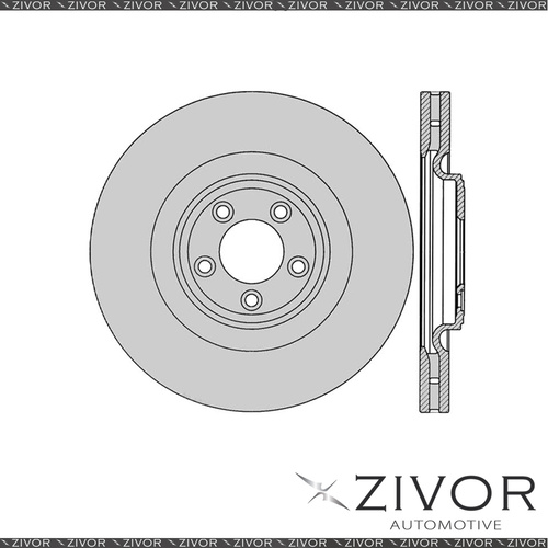 2x PROTEX Rotors - Front For JAGUAR XF X250 4D Sdn RWD 2008 - 2009 #DR12888