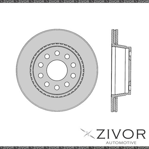 2x PROTEX Rotors - Front For JAGUAR S TYPE . 4D Sdn RWD 1999 - 2008 #DR12889