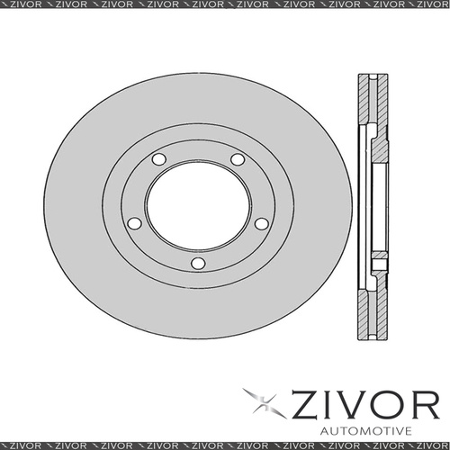 2x PROTEX Rotors - Front For KIA K2900 PU3 2D C/C RWD 2008 - 2013 #DR12894