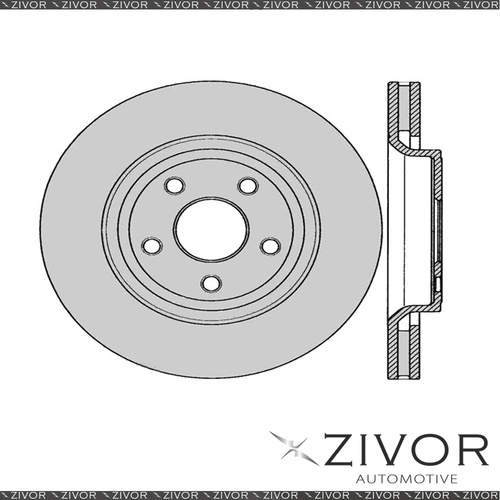 2x PROTEX Rotors-Front For JEEP GRAND CHEROKEE WK 4D SUV AWD 2011-2016 #DR12904
