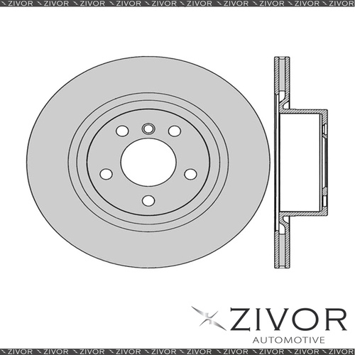 2x PROTEX Rotors - Rear For BMW X3 F25 4D SUV 4WD 2011 - 2016 #DR12908