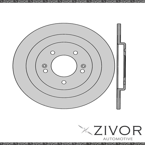 2x PROTEX Rotors - Rear For HYUNDAI i40 VF 4D Sedan FWD 2012 - 2015 #DR12911