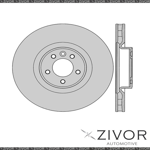 2x PROTEX Rotors - Front For RANGE ROVER SPORT LW 4D SUV AWD 2013 - 2016 DR12912