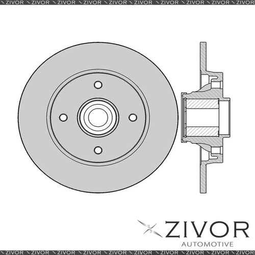 2x PROTEX Rotors - Rear For PEUGEOT 308 . 4D H/B FWD 2008 - 2014 #SDR12913