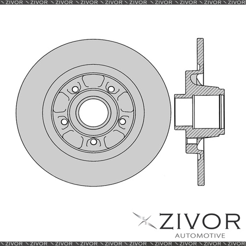 2x PROTEX Rotors - Rear For RENAULT KANGOO X61 2D Van FWD 2010 - 2016 #DR12916