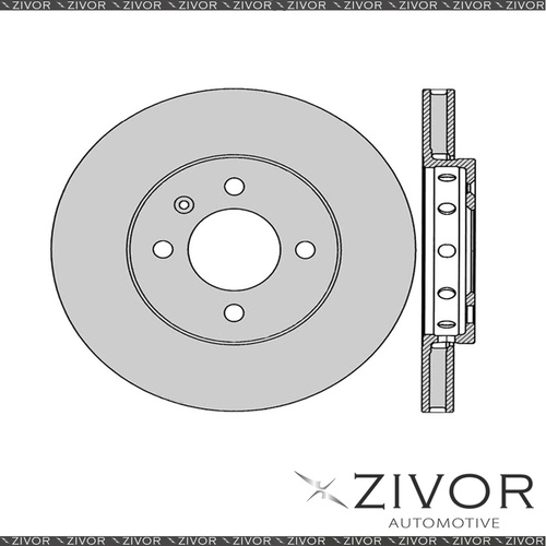 2x PROTEX Rotors - Front For VOLKSWAGEN UP! AA 2D H/B FWD 2012 - 2016 #DR12922
