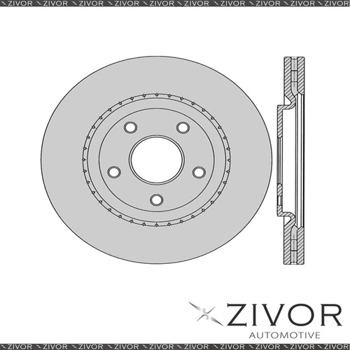 2x PROTEX Rotors - Front For DODGE JOURNEY JC 4D SUV FWD 2012 - 2016 #DR12924