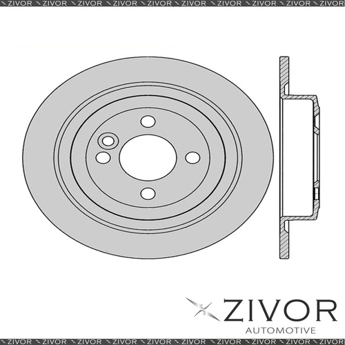 2x PROTEX Rotors - Rear For MINI COOPER R55 2D Wgn FWD 2013 - 2016 #SDR12930