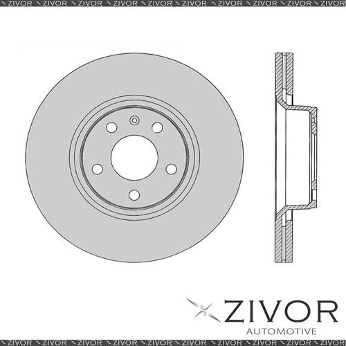 2x PROTEX Rotors - Front For AUDI A6 C6 4D Sdn FWD 2004 - 2008 #SDR12937