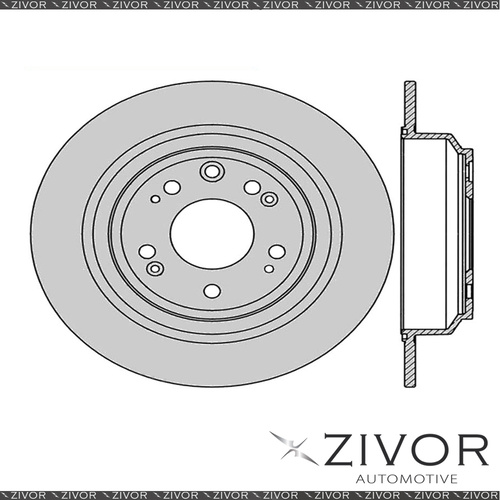 2x PROTEX Rotors - Rear For HONDA ACCORD CU 4D Sdn FWD 2008 - 2016 #DR12942