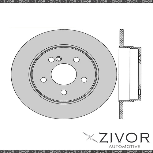 2x PROTEX Rotors-Rear For MERCEDES BENZ C180 W204 2D Cpe RWD 2011-2016 #DR12946