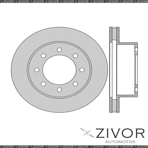 2x PROTEX Rotors - Front For DODGE RAM 2500 2D Ute 4WD 2007 - 2011 #DR12951