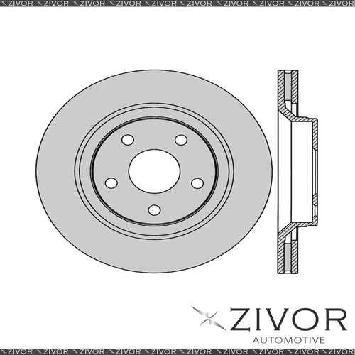 2x PROTEX Rotors - Front For JEEP WRANGLER JK 2D Conv 4WD 2007 - 2016 #DR12982