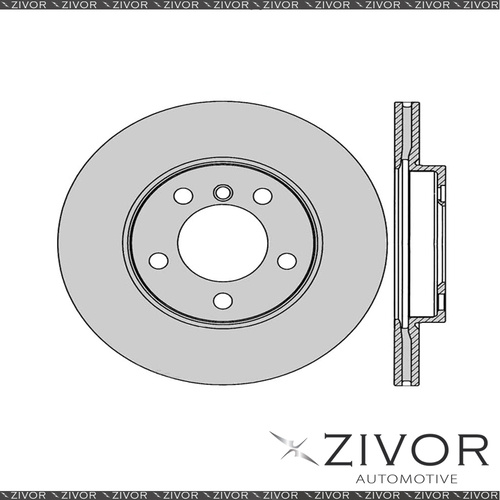 2x PROTEX Rotors - Front For MINI COUNTRYMAN R60 2D H/B AWD 2013 - 2016 #DR12989