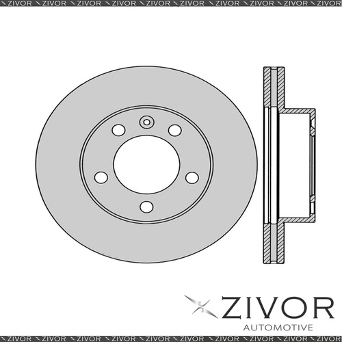 2x PROTEX Rotors - Front For RENAULT MASTER X62 3D Van RWD 2013 - 2016 #DR13001