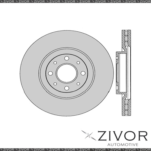 2x PROTEX Rotors - Front For ALFA ROMEO MITO . 2D H/B FWD 2009 - 2012 #DR13004